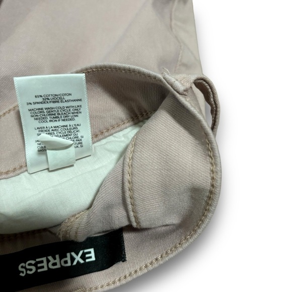 Express Distressed Ankle Legging Mid Rise Stretch+ Supersoft Pink 6 / 28.5x25.5 - Picture 4 of 4